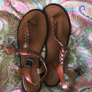 braided american eagle sandals